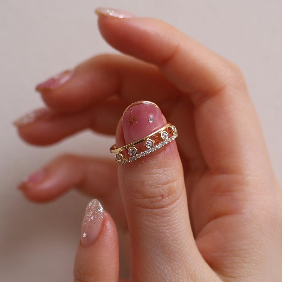 Cubic dots ring-1