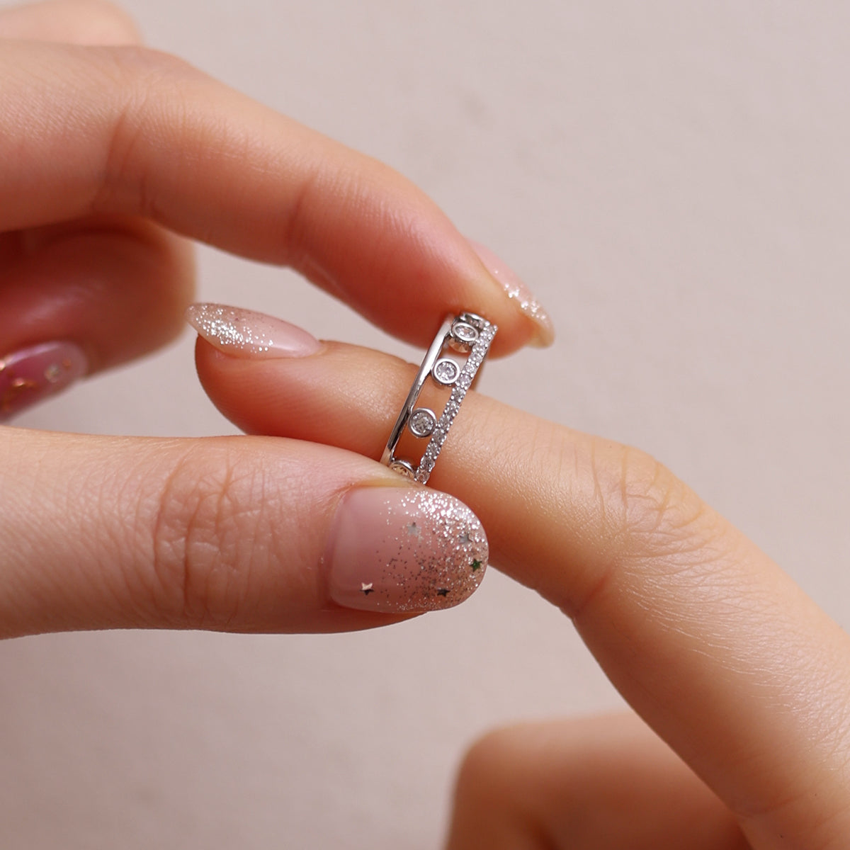 Cubic dots ring-2