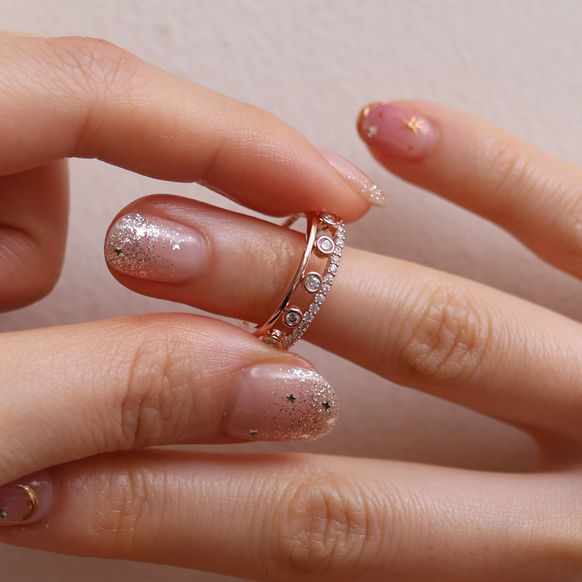 Cubic dots ring-3