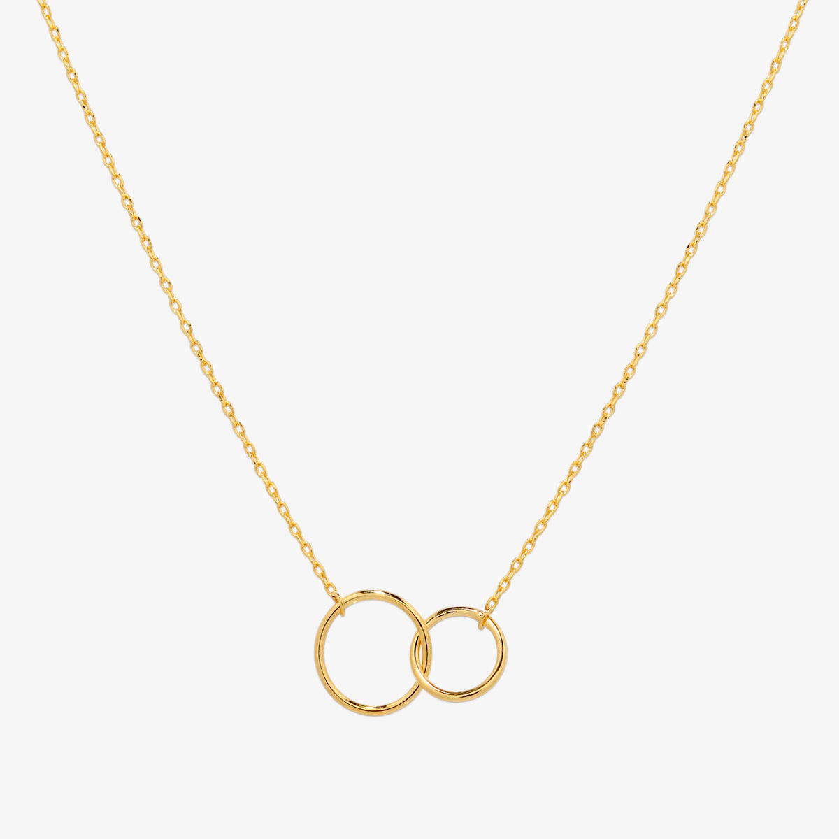 Double circles necklace-0