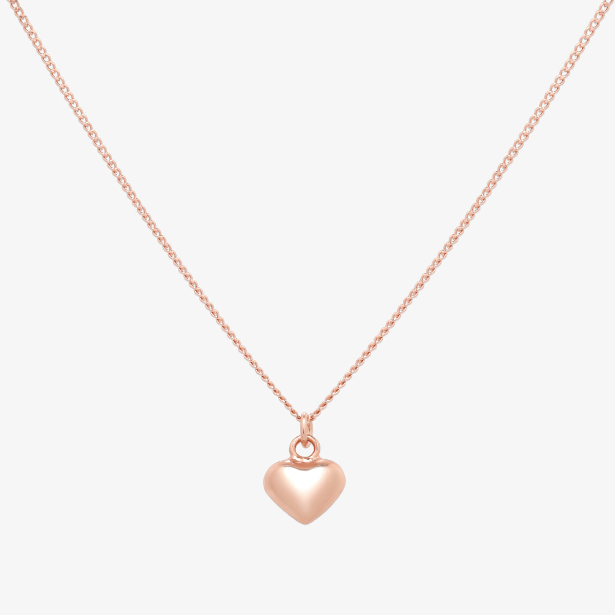 Filled heart pendant necklace-6