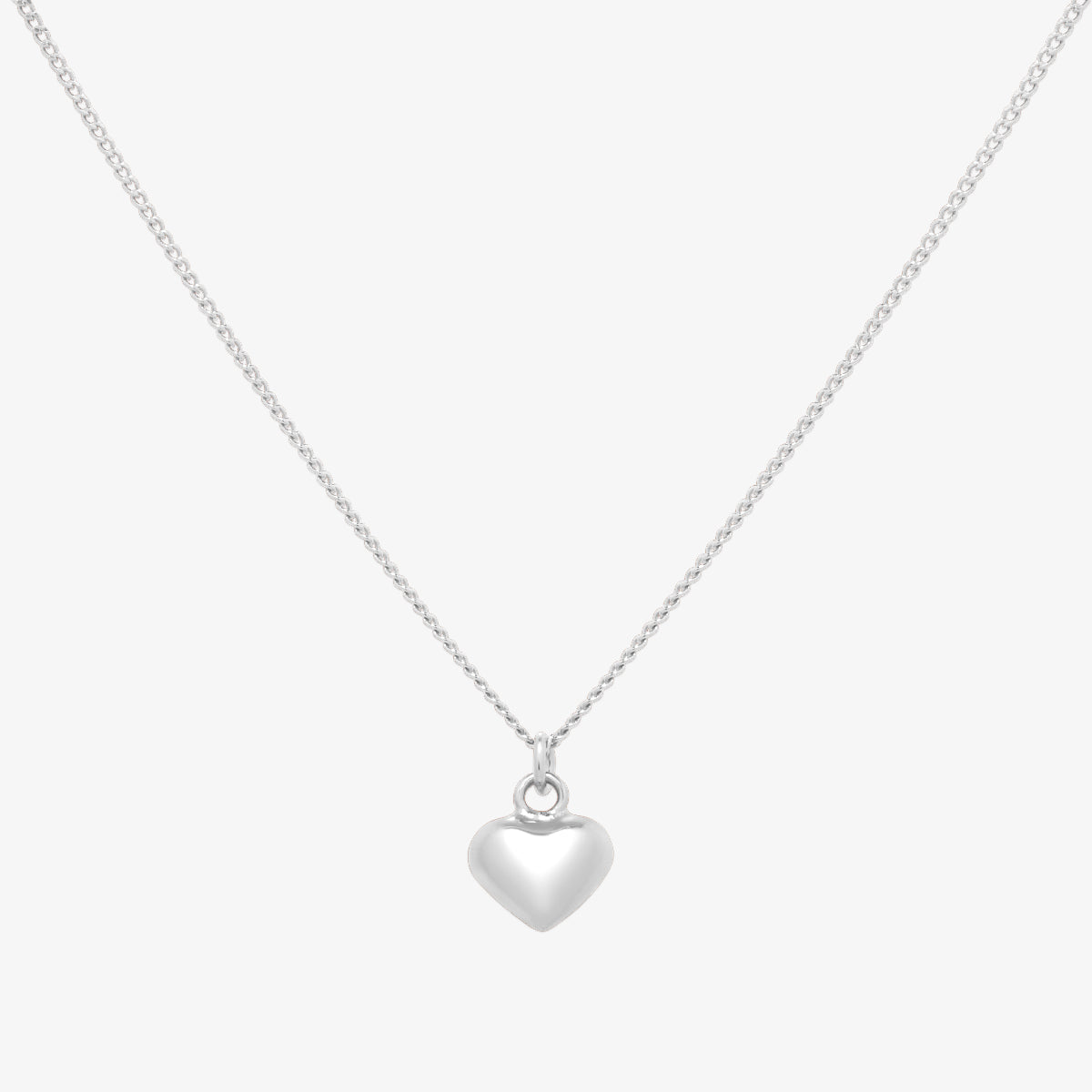Filled heart pendant necklace-5