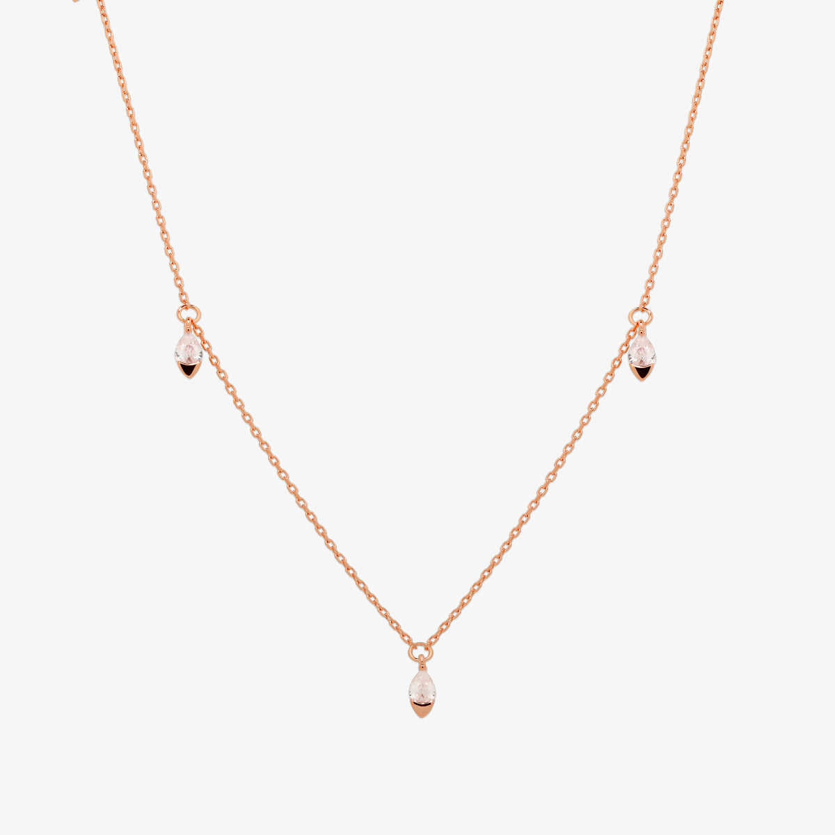 Dangle tear necklace-6