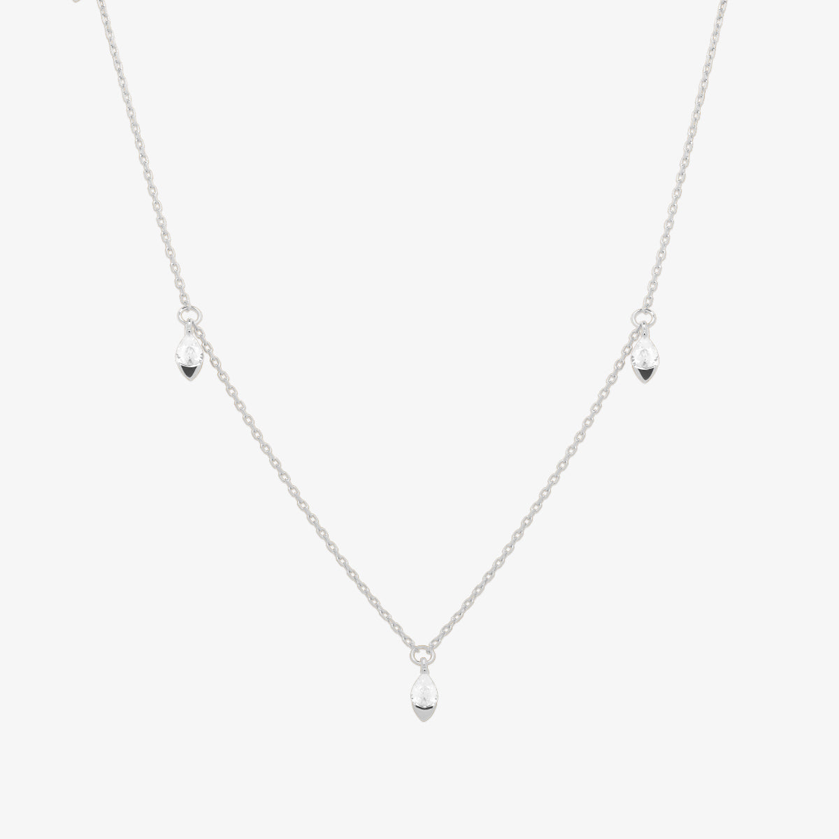 Dangle tear necklace-5