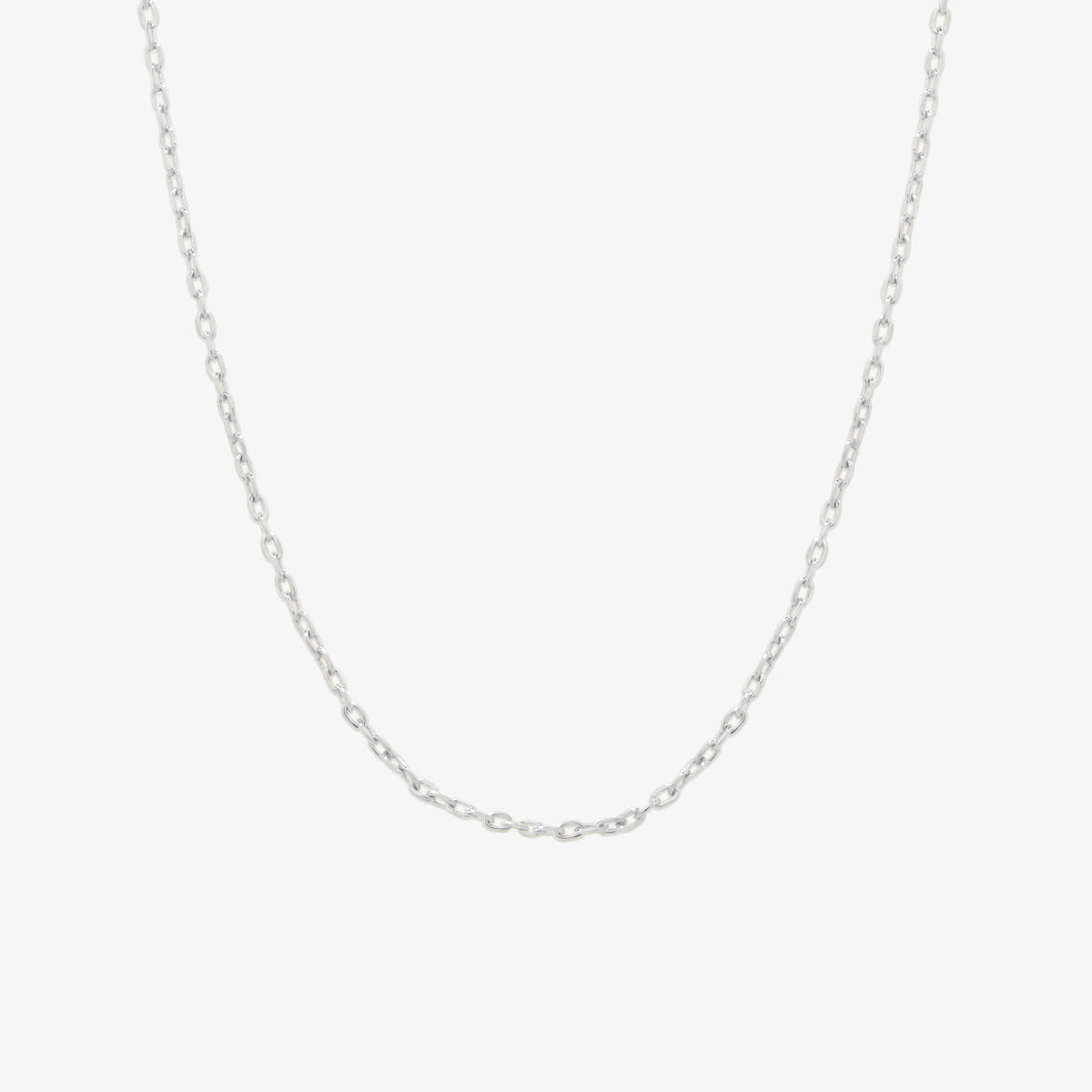 Plain chain necklace-1
