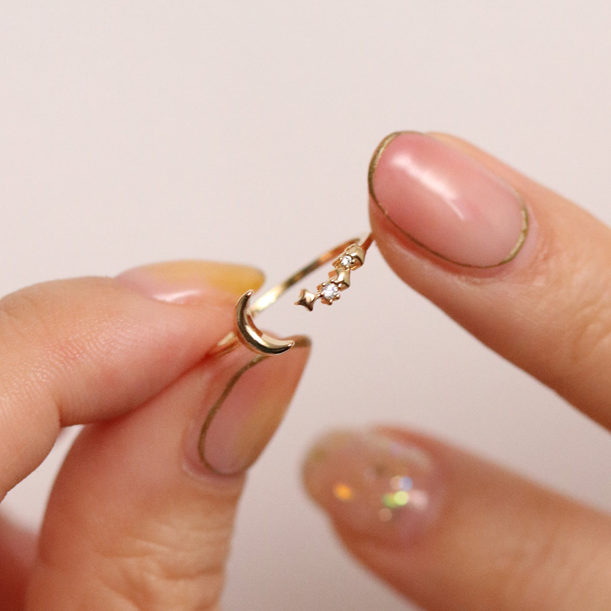 Mini moon star ring-1