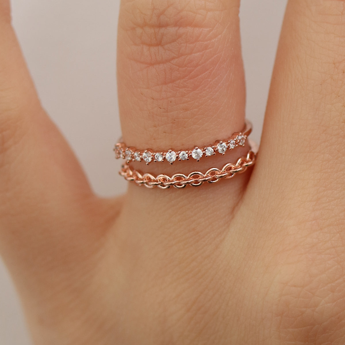 Double chain ring-3