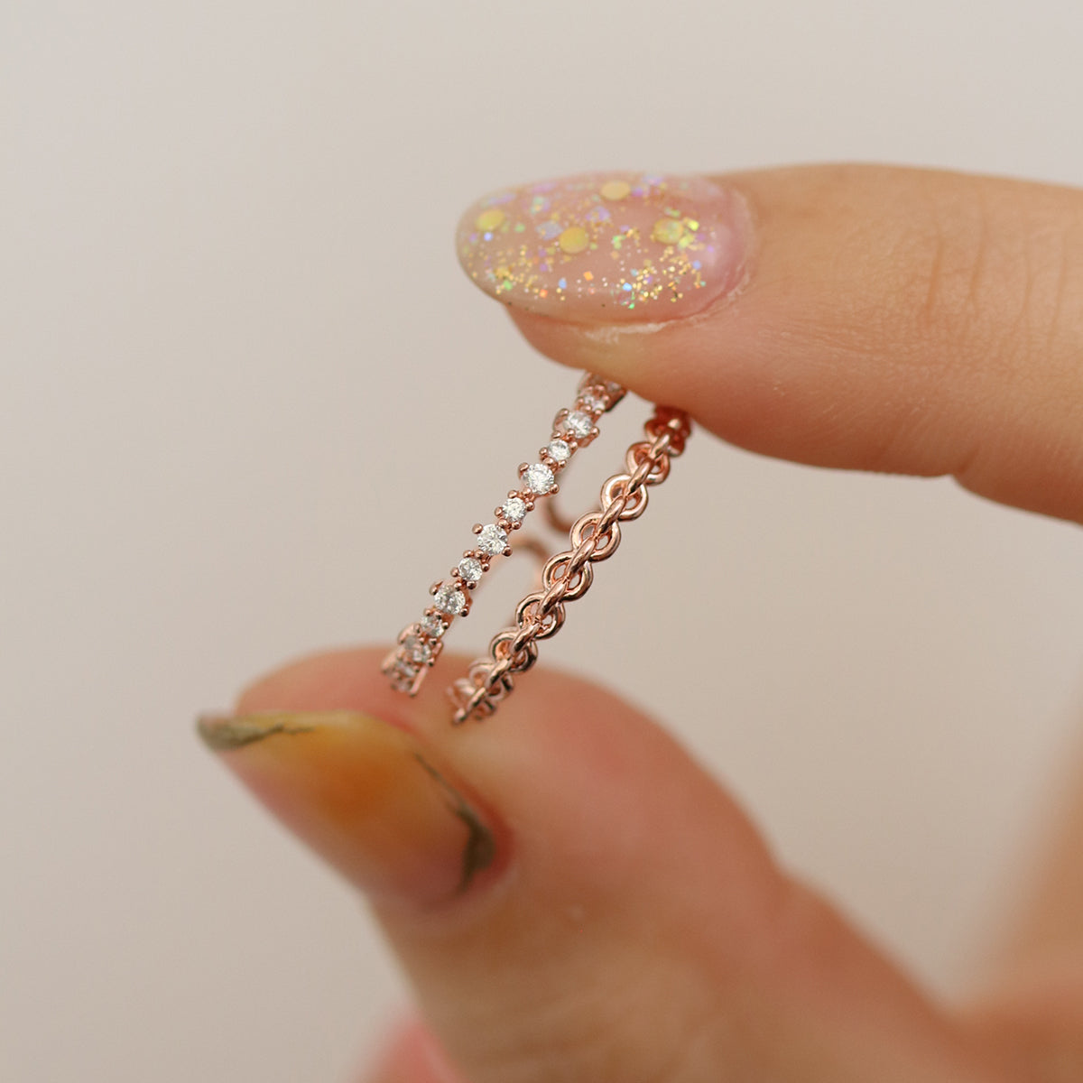 Double chain ring-4