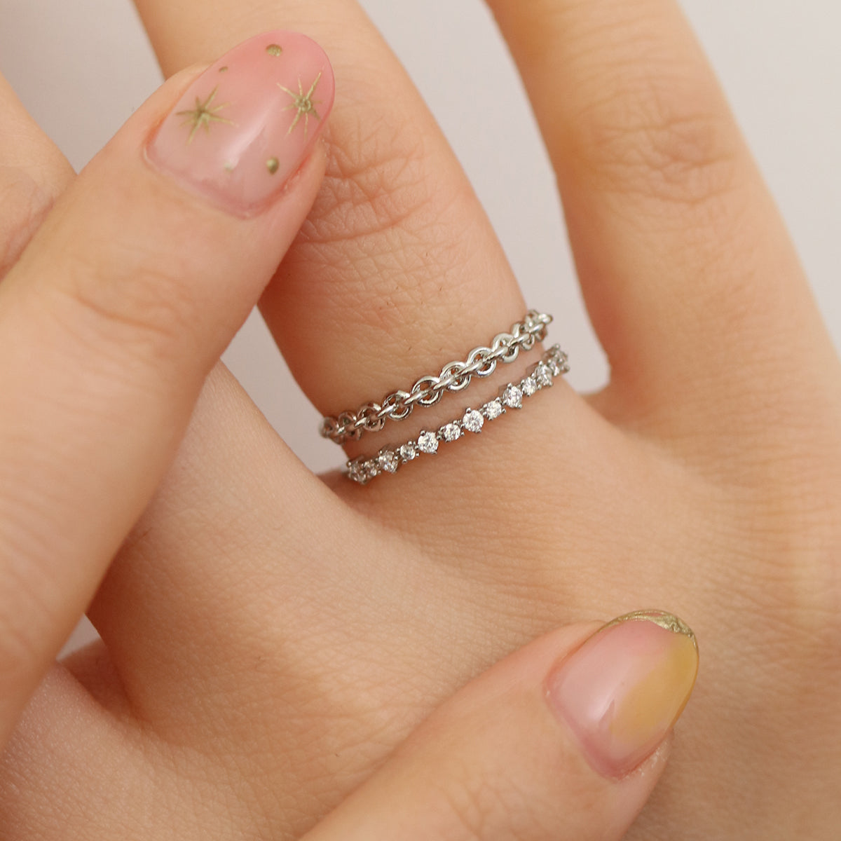 Double chain ring-2