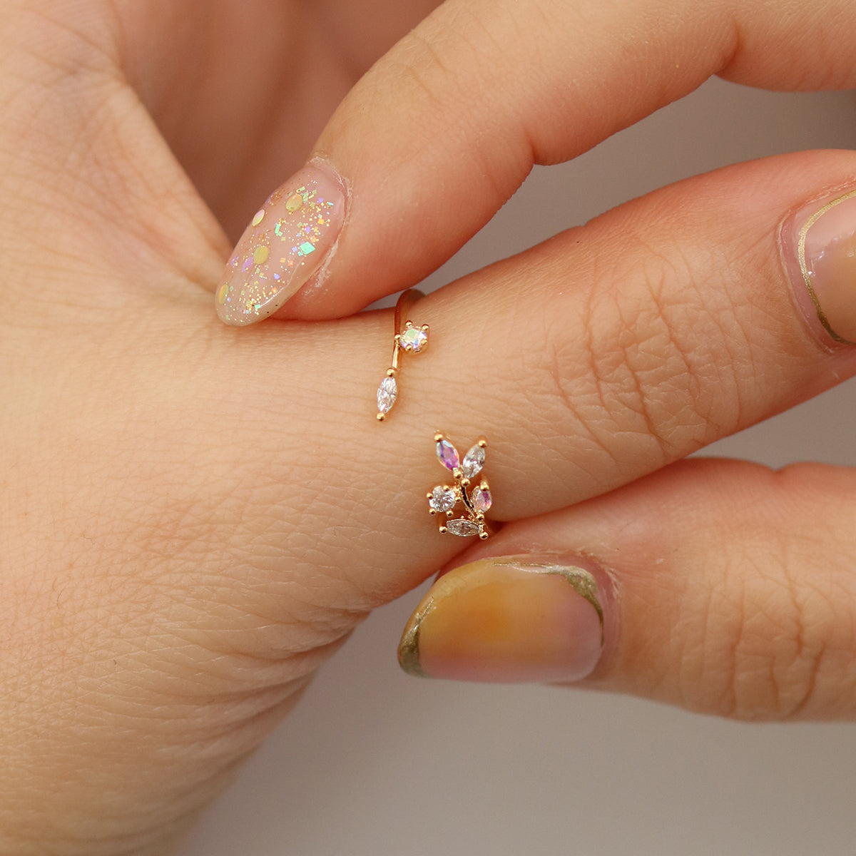Smoky topaz vine ring-1