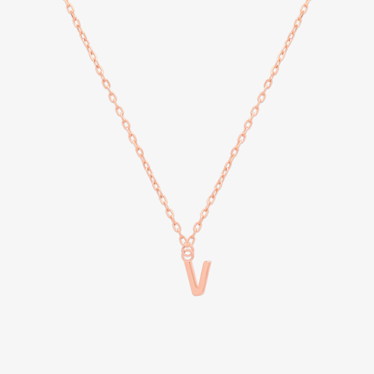 Classic Initial Pendant Necklace-73