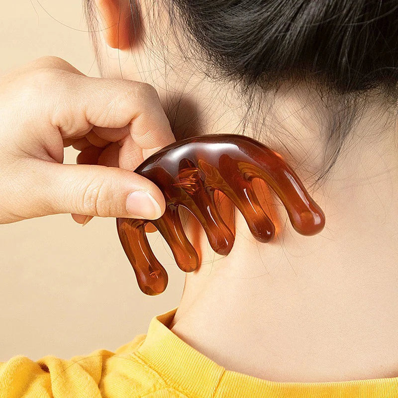Resin Gua Sha & Scalp Massager Combo-2