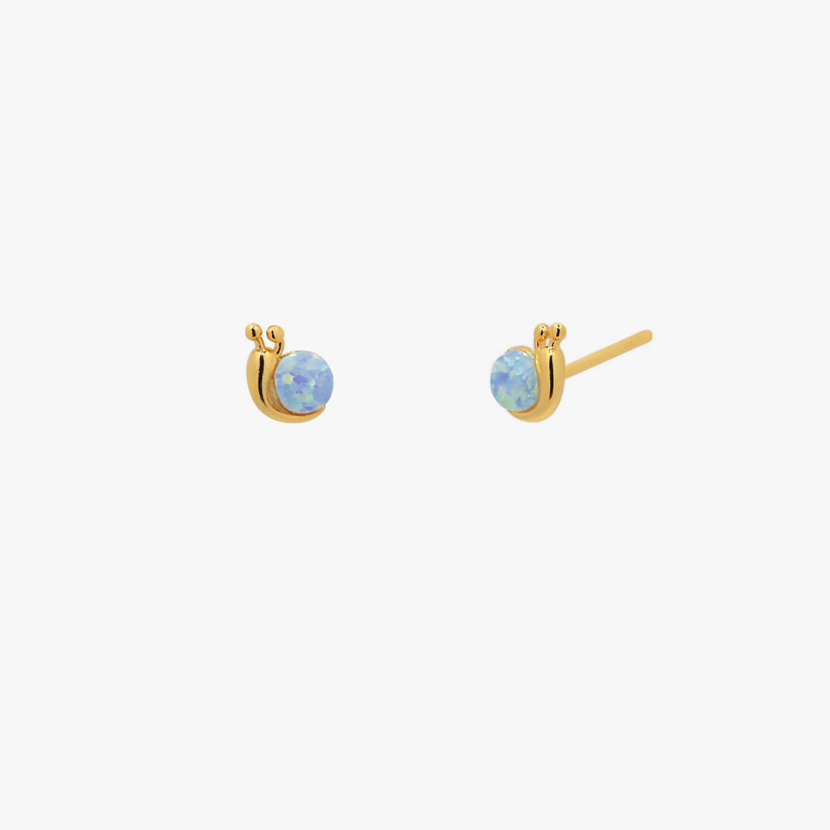 Opal snail earrings-3