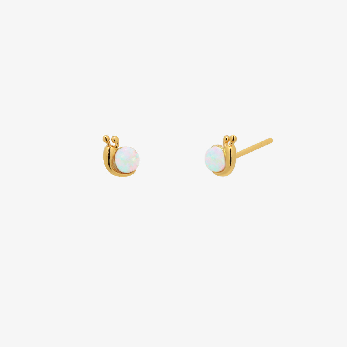 Opal snail earrings-0