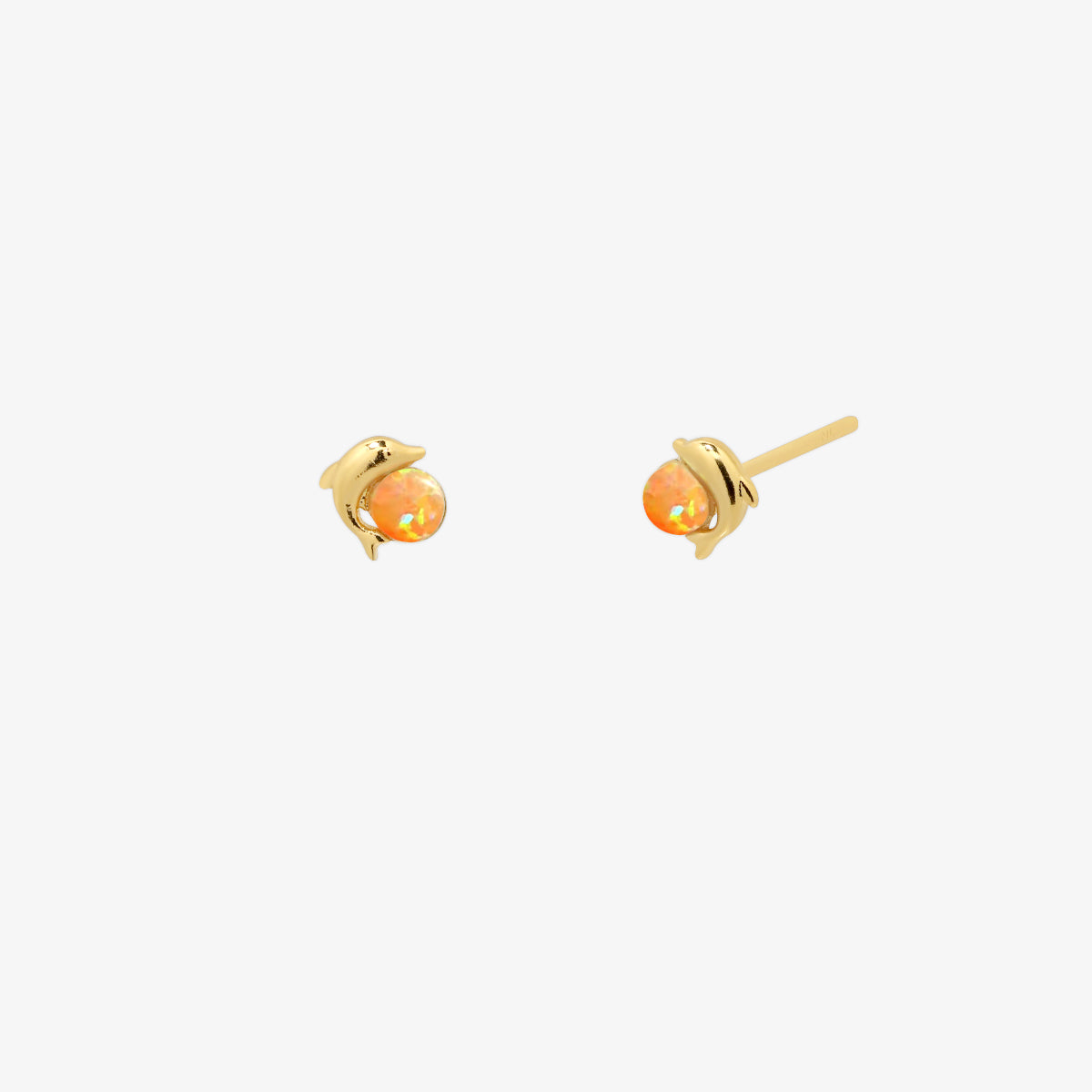 Opal Dolphin earrings-5