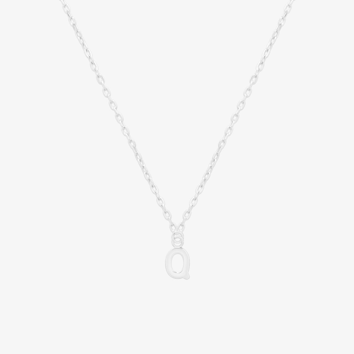 Classic Initial Pendant Necklace-42