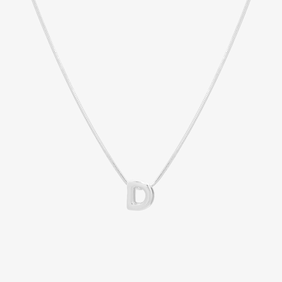 Bubble Initial Pendant Necklace (50cm)-29