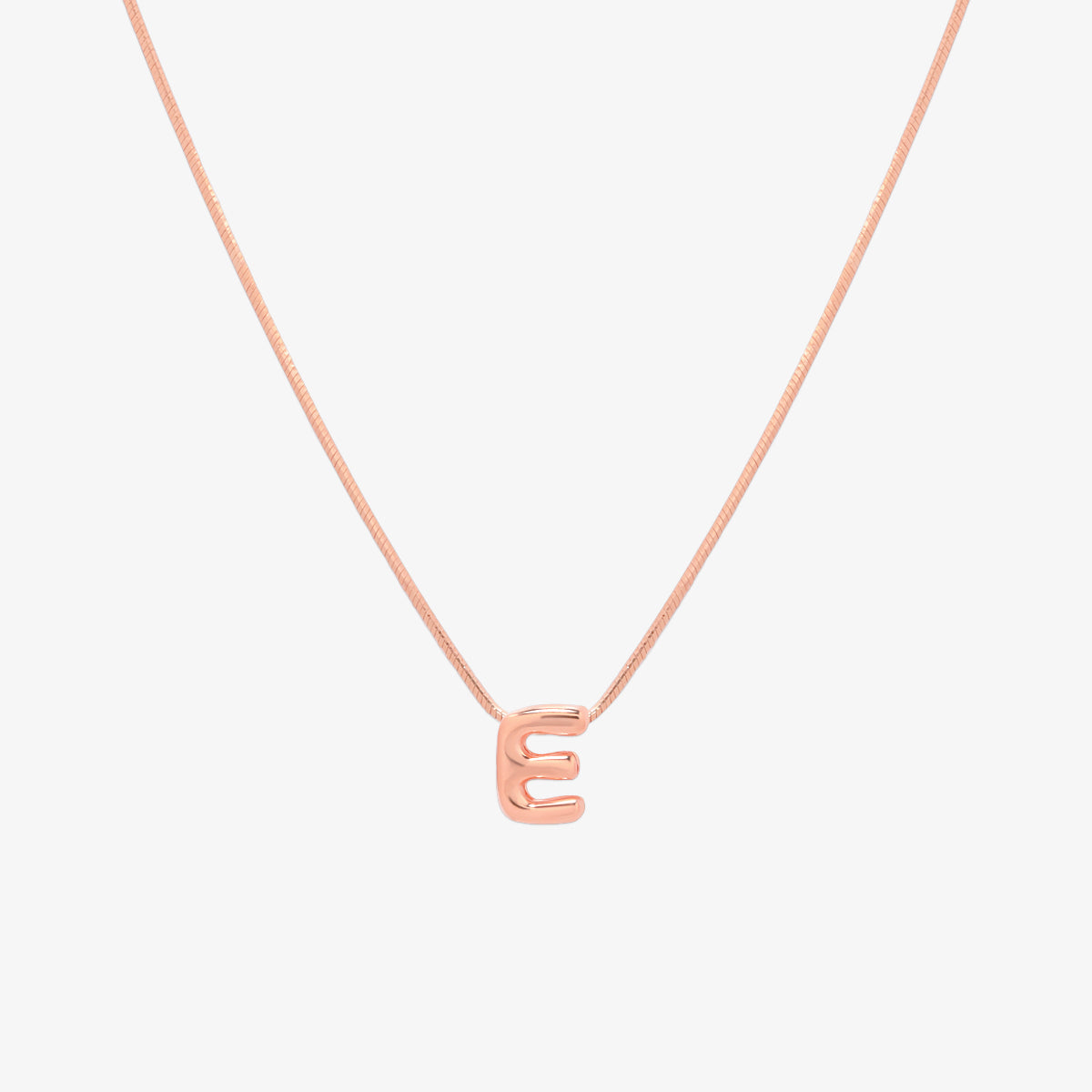 Bubble Initial Pendant Necklace (50cm)-56