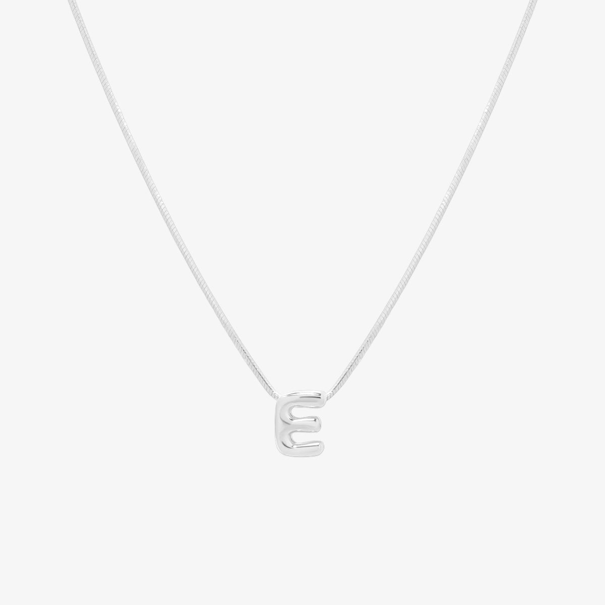 Bubble Initial Pendant Necklace (50cm)-30