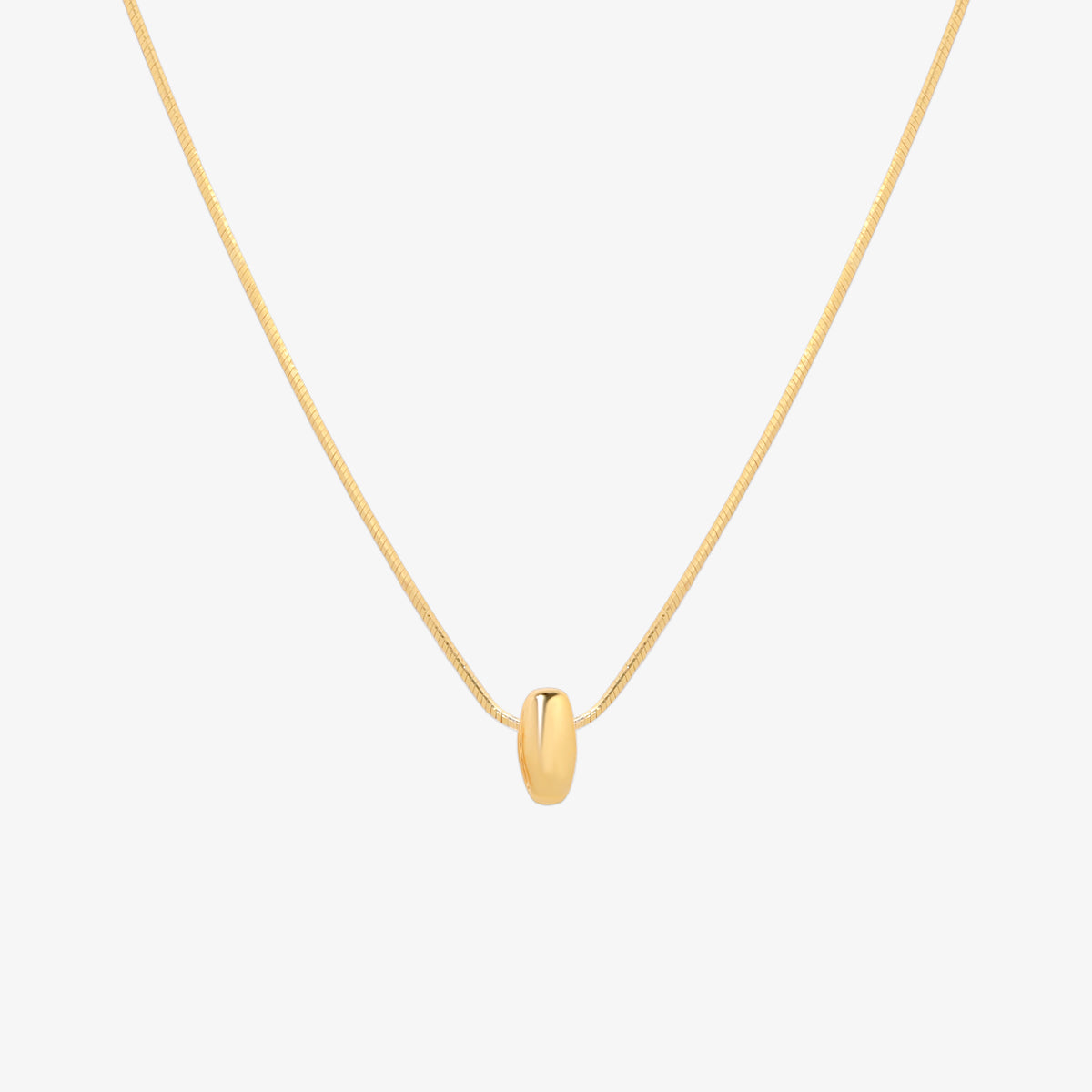Bubble Initial Pendant Necklace (50cm)-8