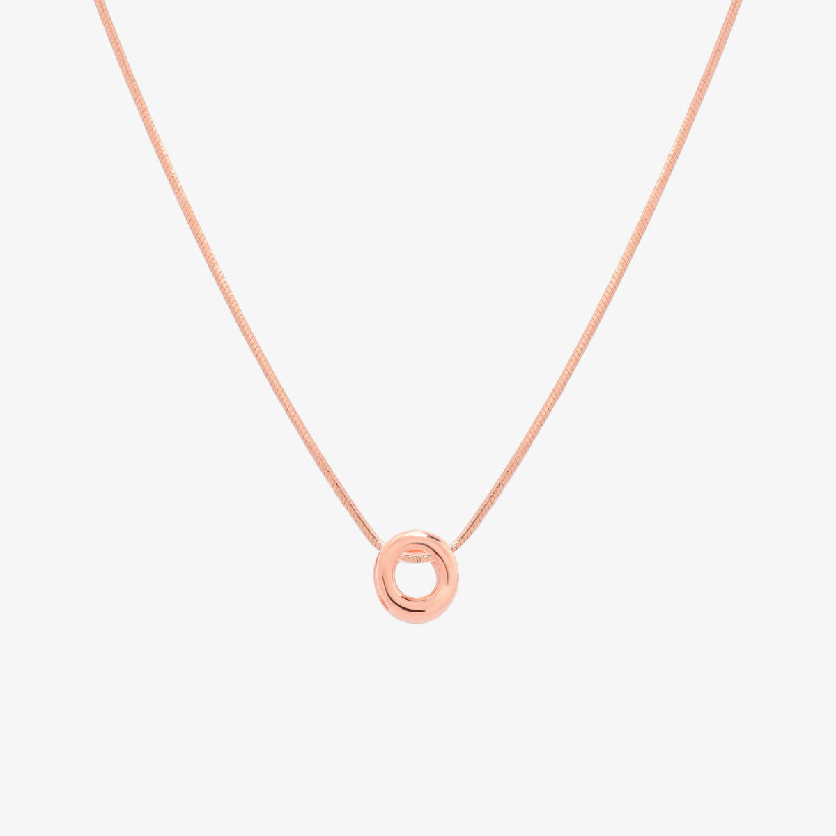 Bubble Initial Pendant Necklace (50cm)-66