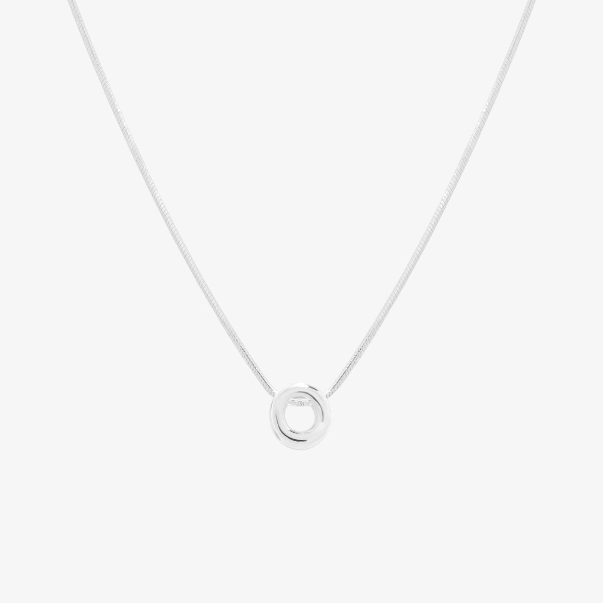 Bubble Initial Pendant Necklace (50cm)-40