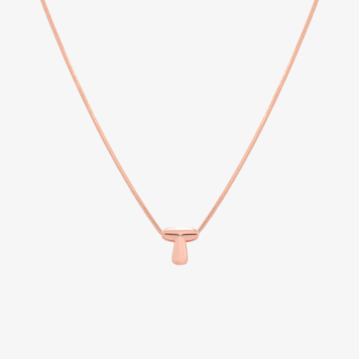 Bubble Initial Pendant Necklace (50cm)-71