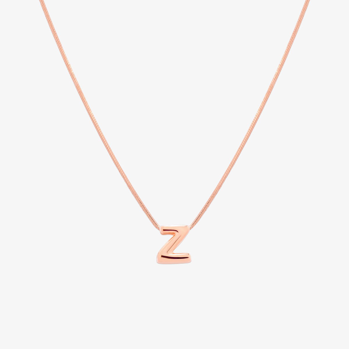 Bubble Initial Pendant Necklace (50cm)-77