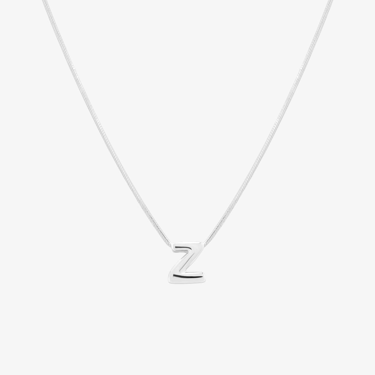 Bubble Initial Pendant Necklace (50cm)-51