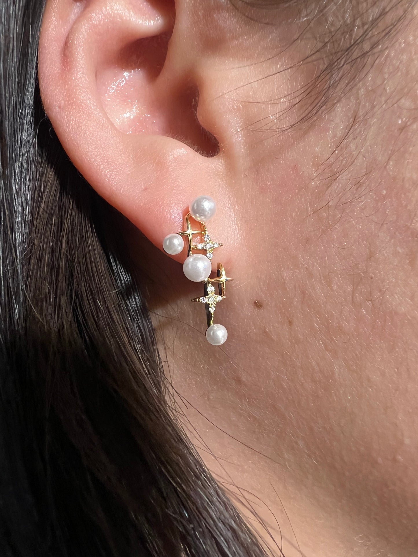 Pearl galaxy earrings-1
