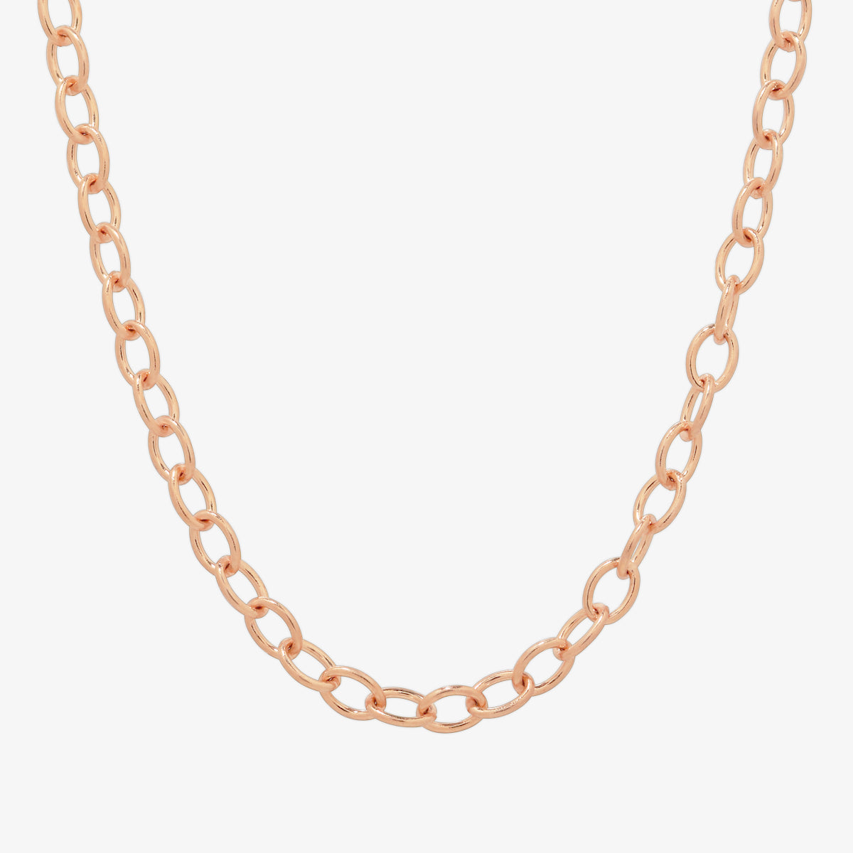 Medium oval chain necklace-6