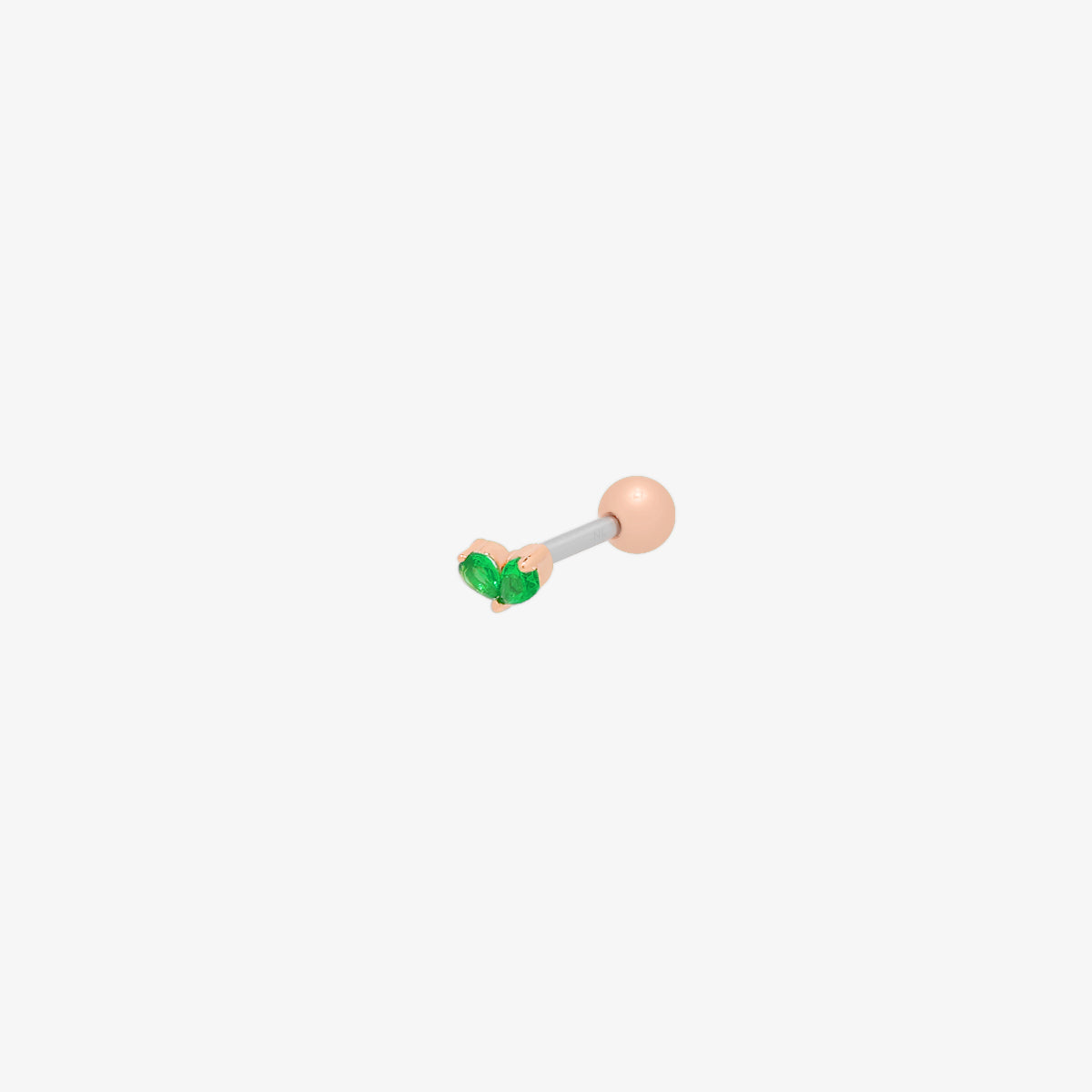 Tiny green leaf piercing-2