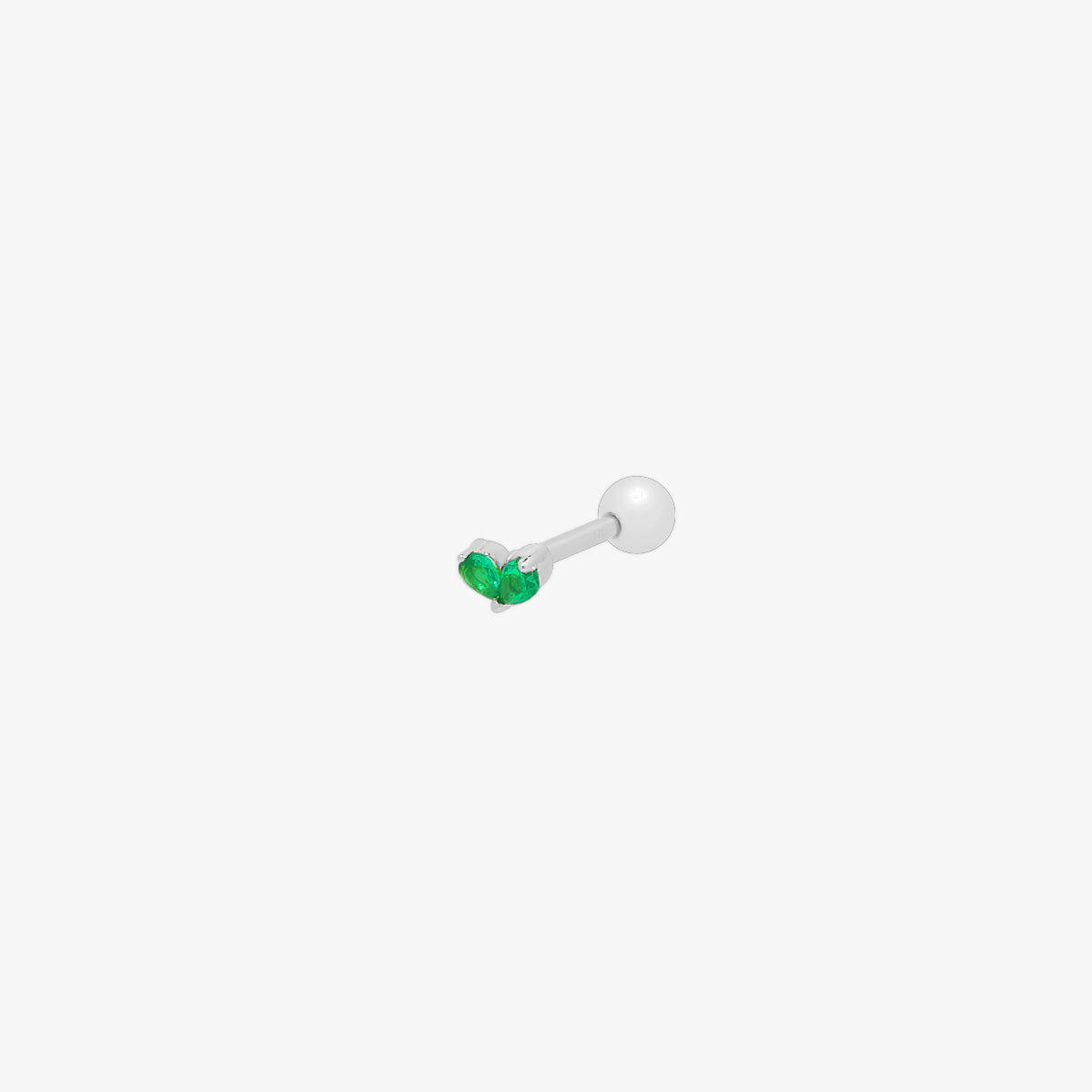 Tiny green leaf piercing-1
