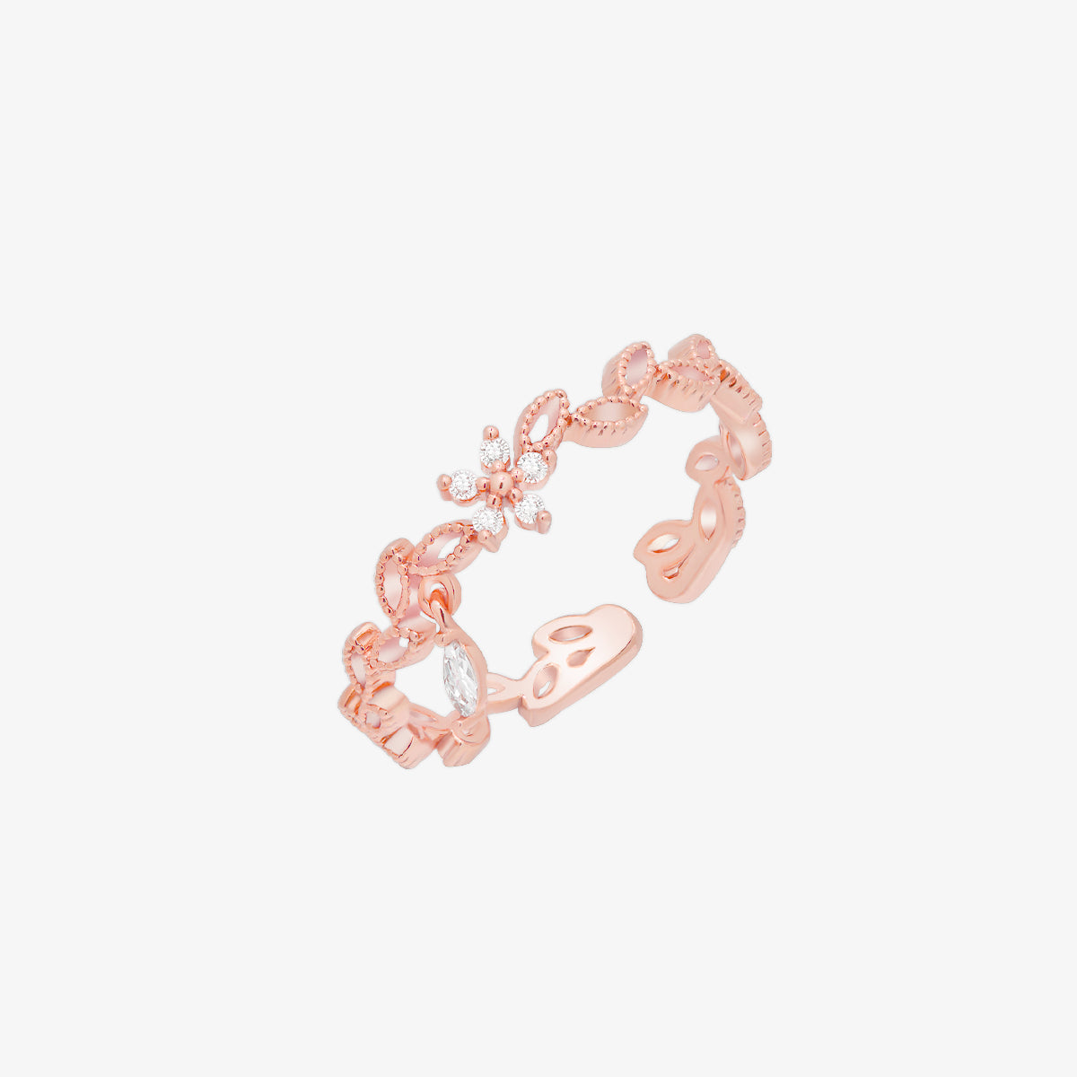 Flower dangle vine ring-5