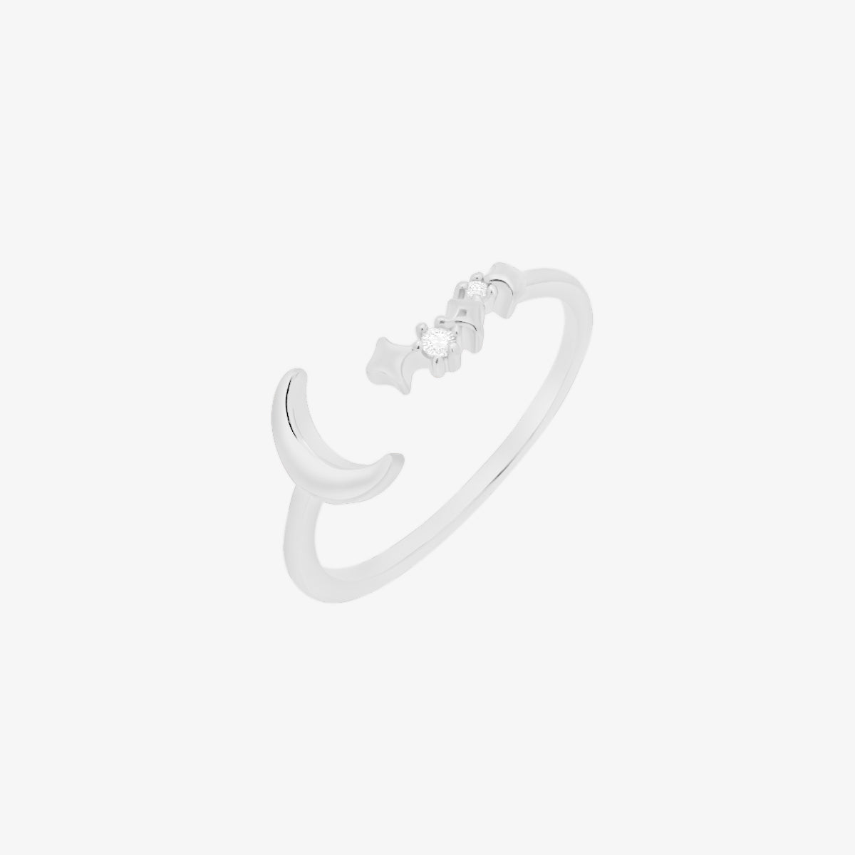Mini moon star ring-5