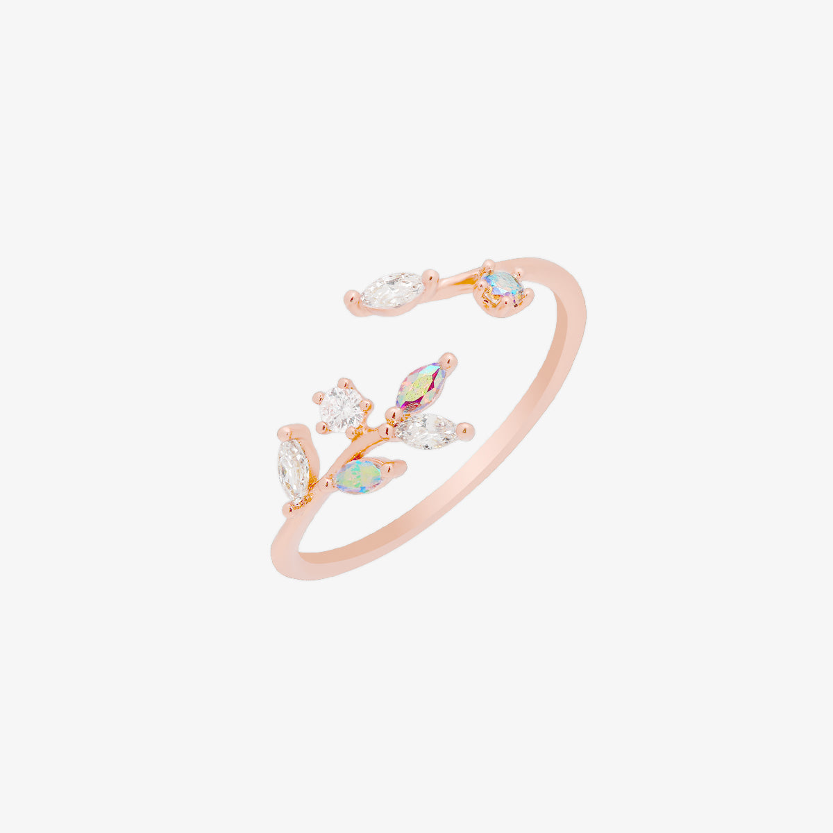 Smoky topaz vine ring-6