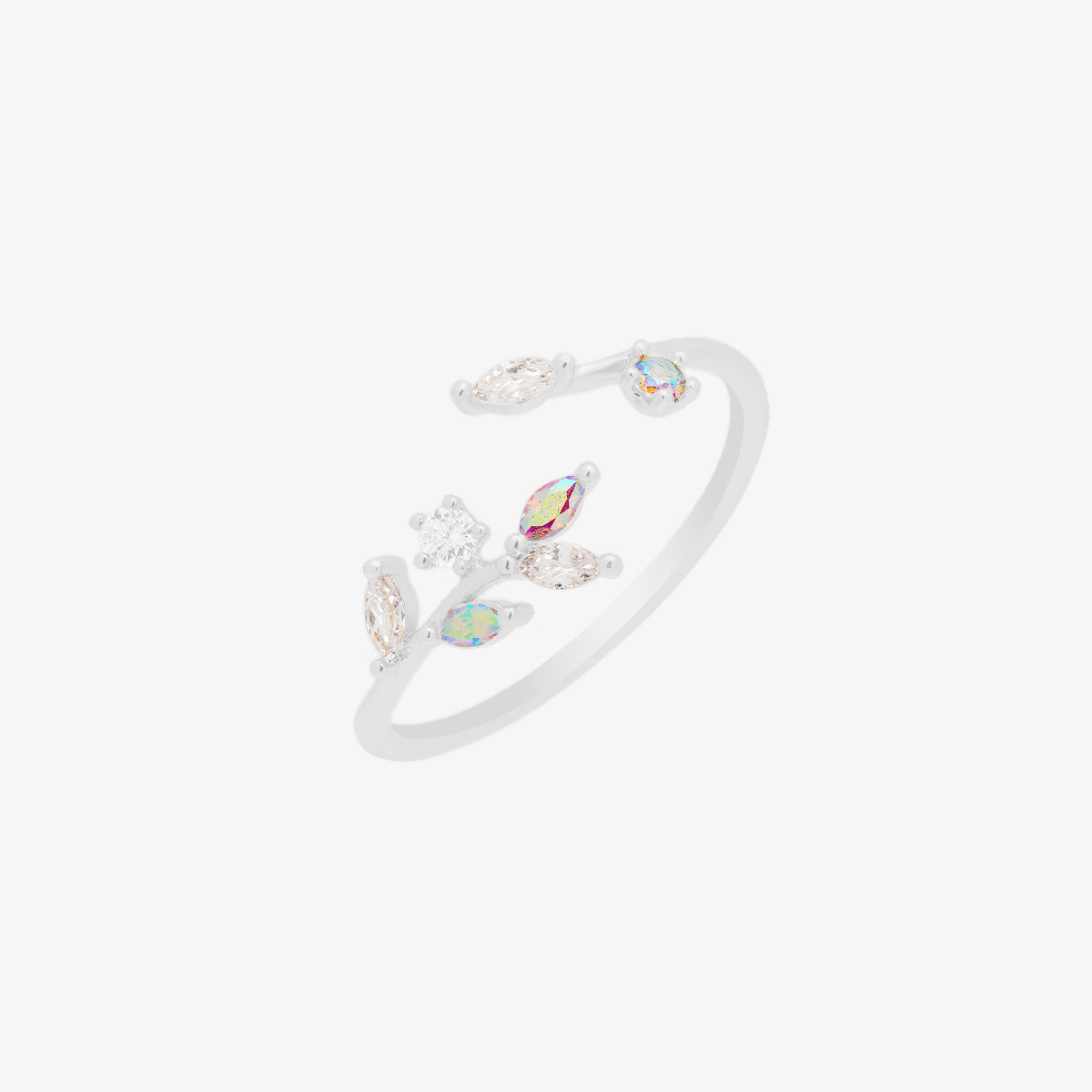 Smoky topaz vine ring-5