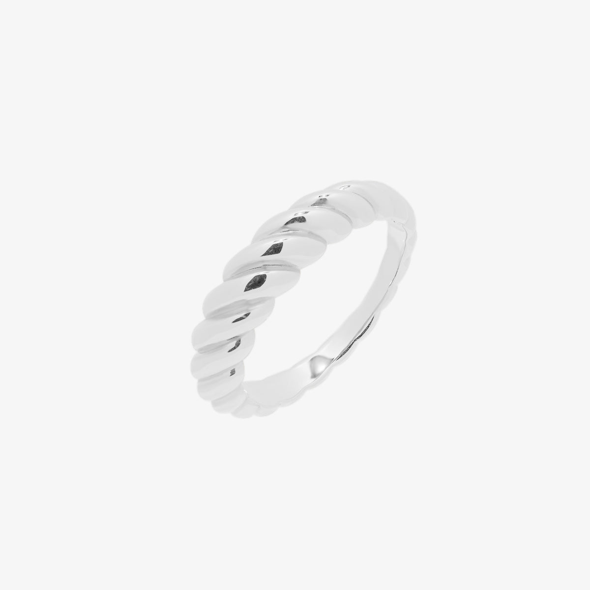 Oval Shaped Screw Band Ring-0