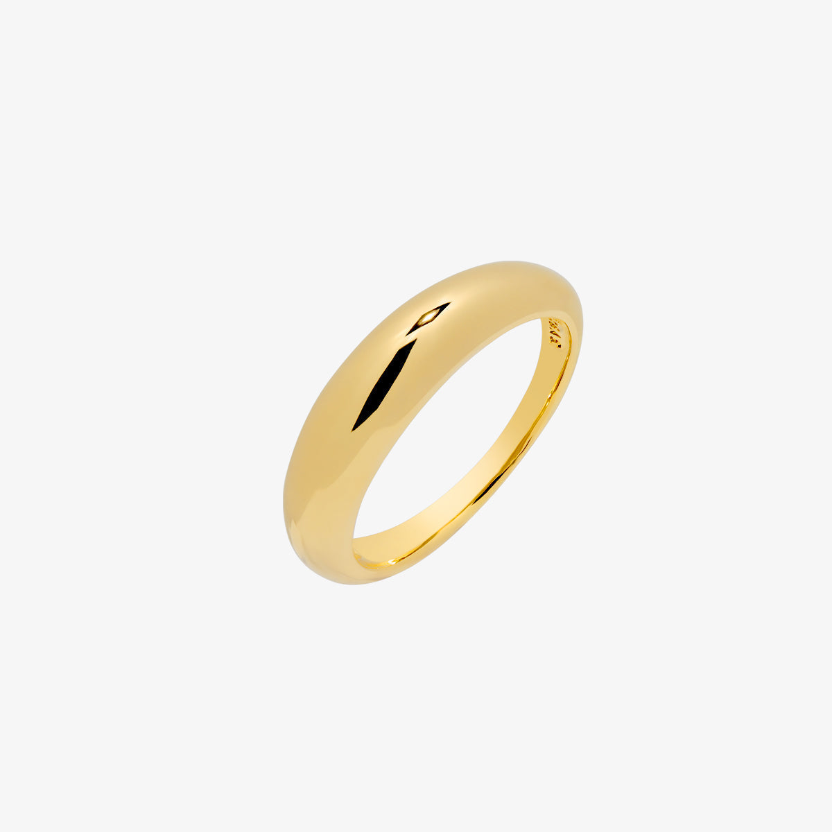 Oval Shaped Volumed Band Ring-4