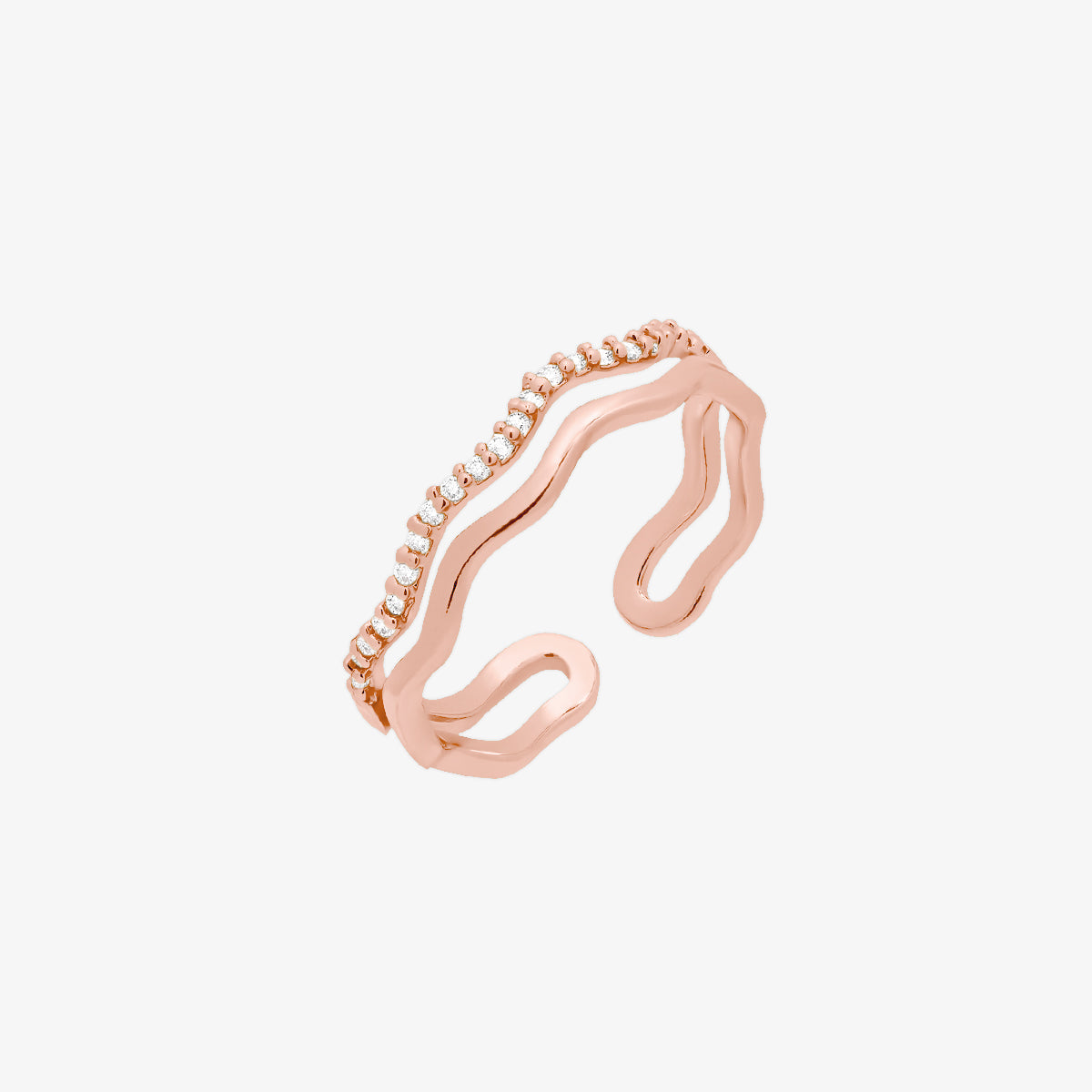 Wave Layered Ring-6