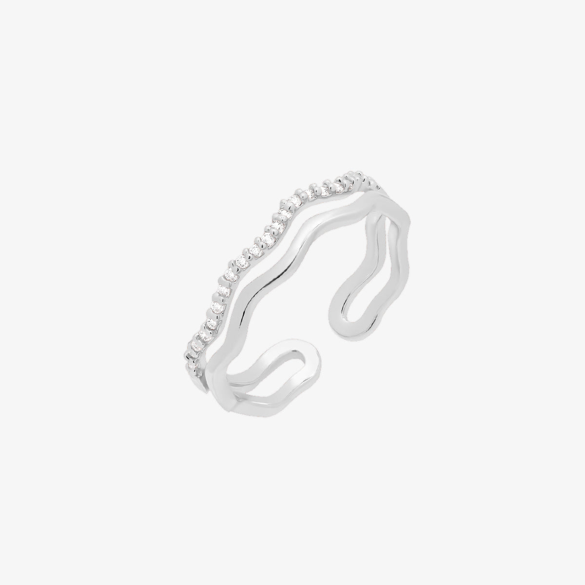 Wave Layered Ring-5