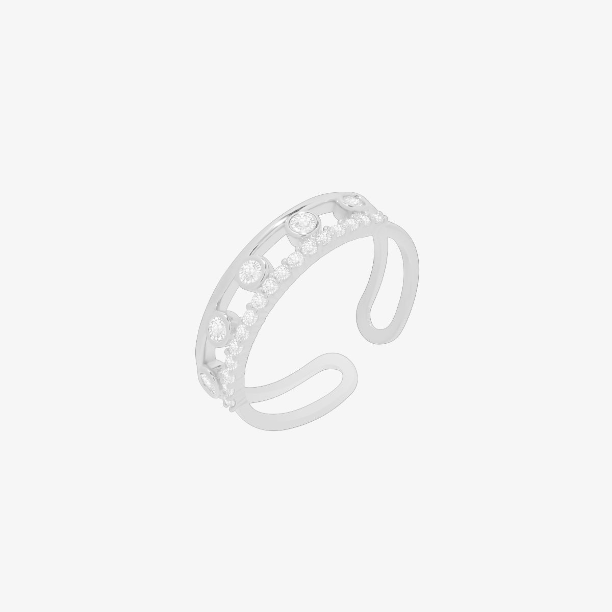 Cubic dots ring-5