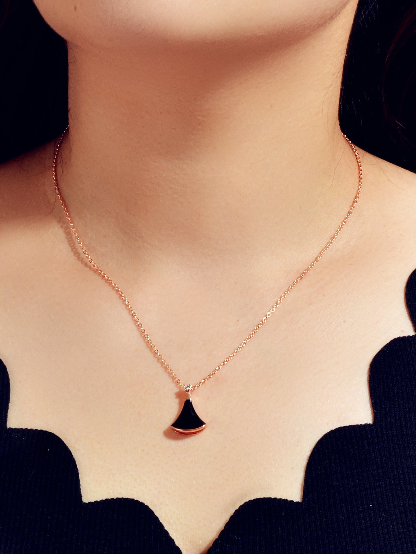 Traditional Ethnic Indian Jewellery Enamel Sector Shape Charm Bohemian Necklace-6