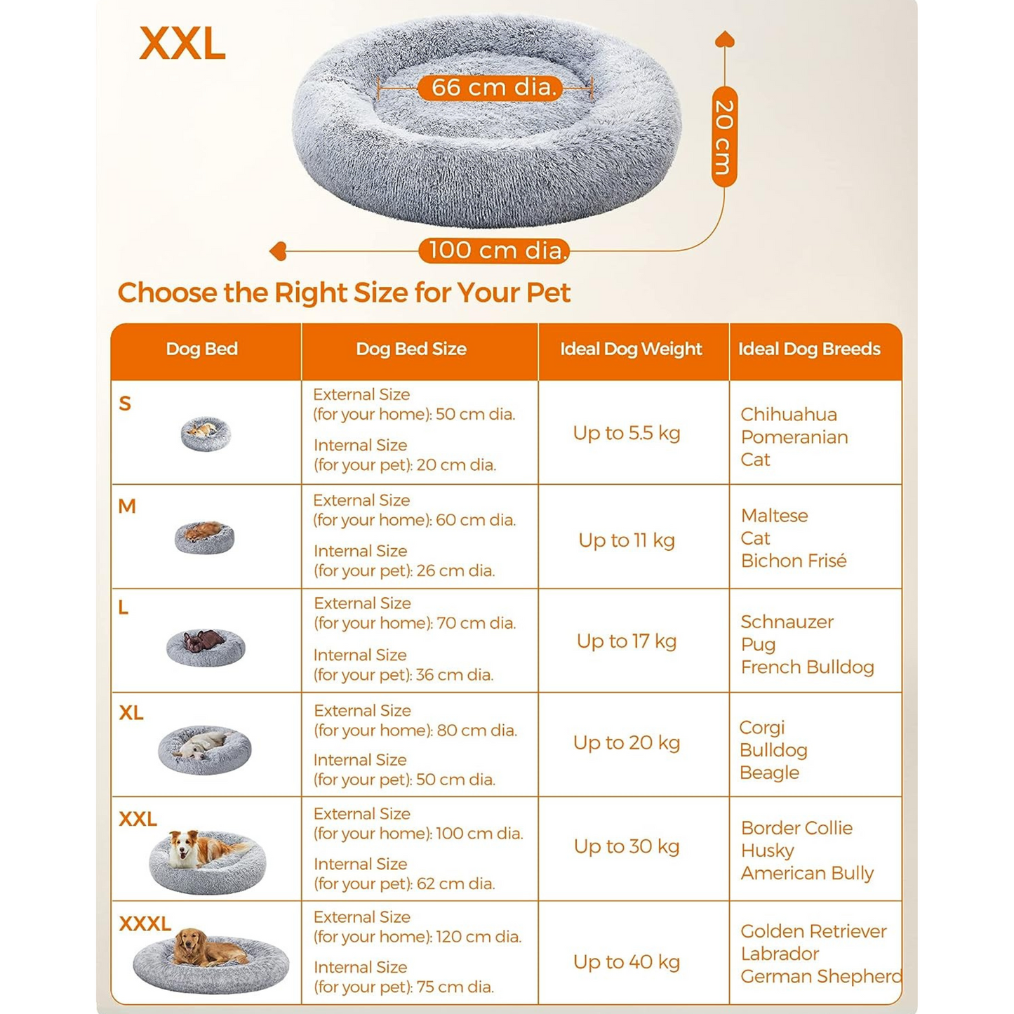 Classic Round Shape Cat Bed Pillow-4