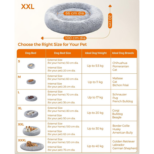 Classic Round Shape Cat Bed Pillow-4