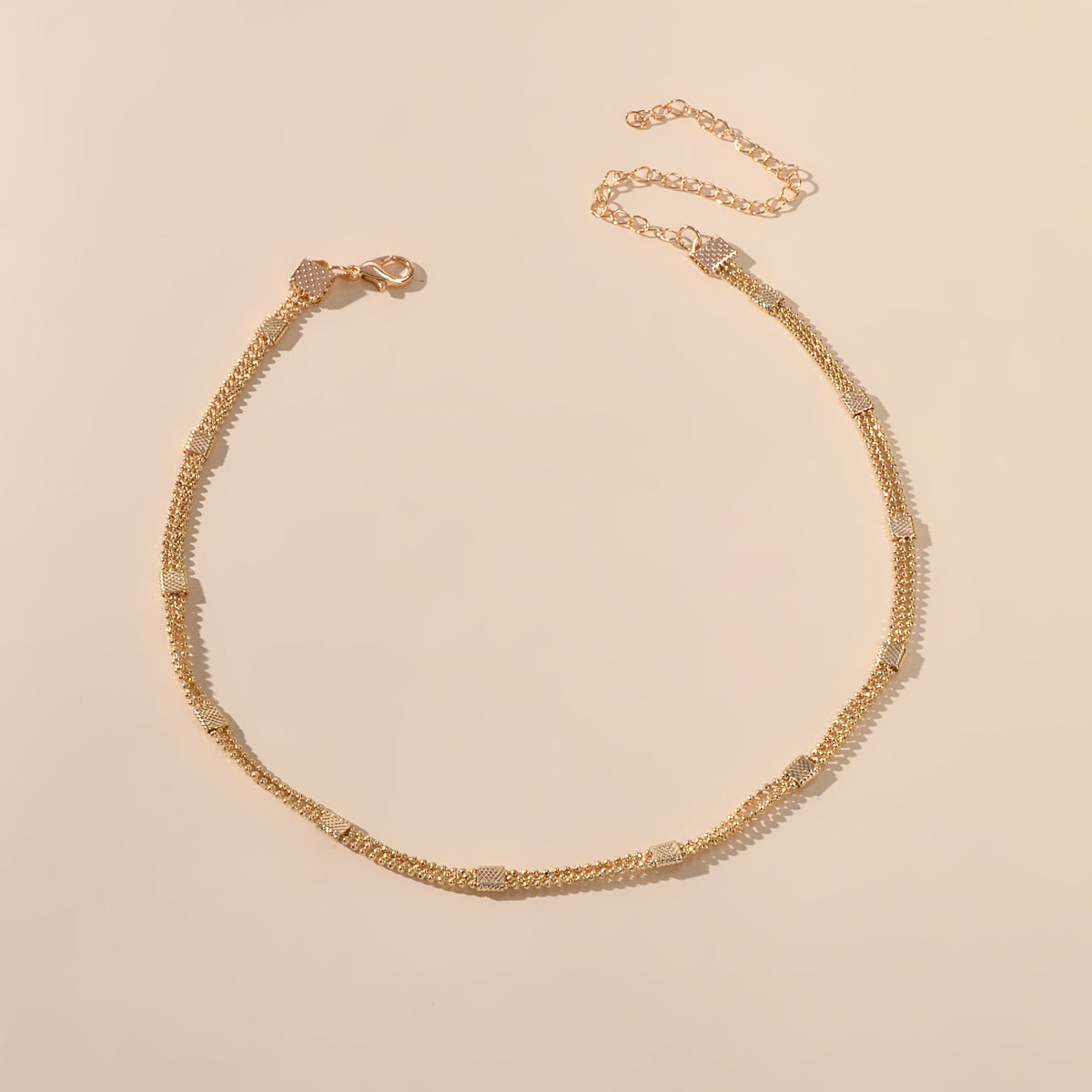 Wholesale Price Multi-layer Popcorn Chain Gold 90s Tattoo Choker Necklace Collar-1