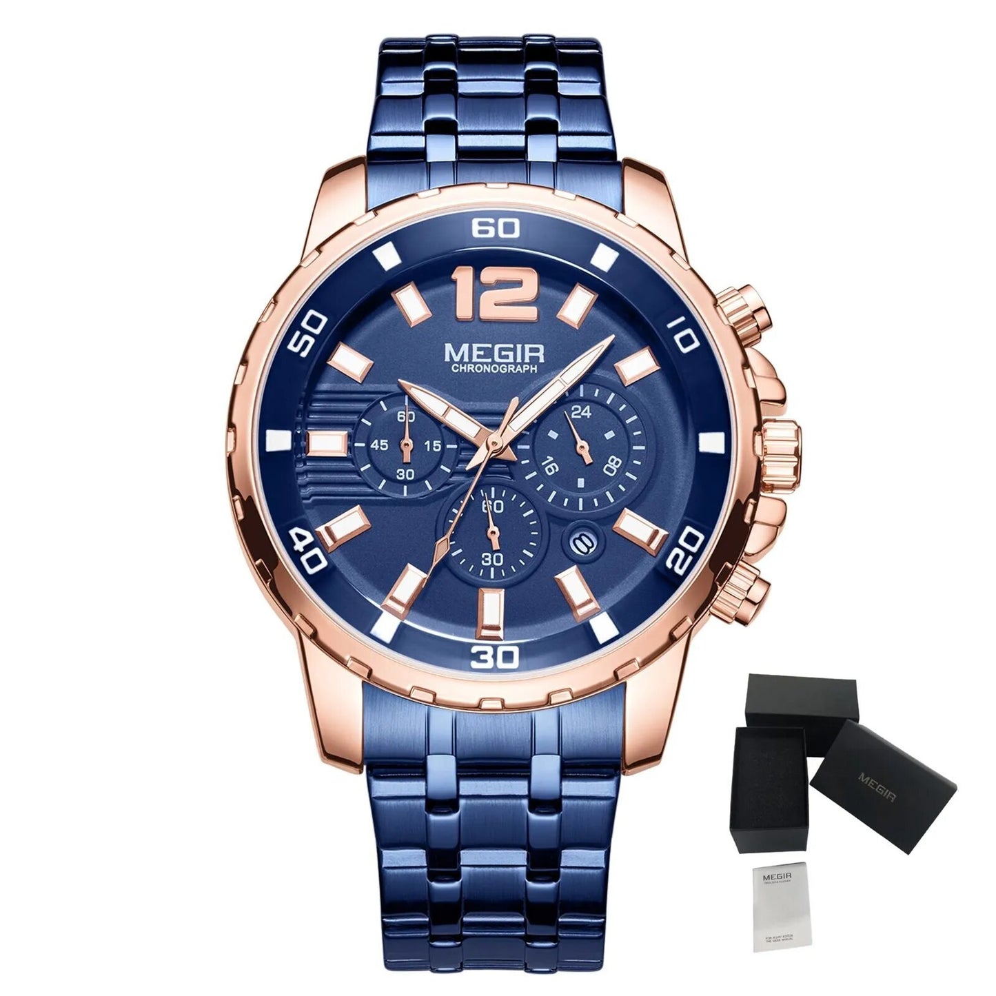 MEGIR Chronograph Quartz Men Watch Top Brand Luxury Military Wrist Watches Clock Men Relogio Masculino Business Wristwatch-15