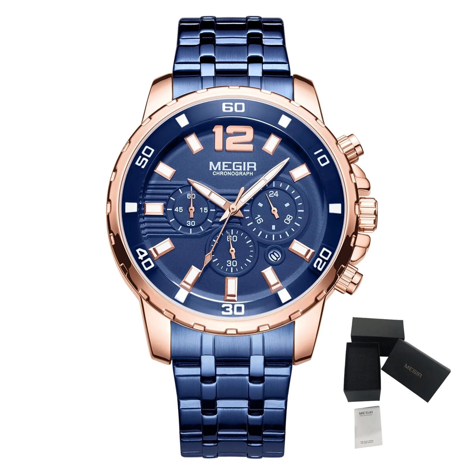 MEGIR Chronograph Quartz Men Watch Top Brand Luxury Military Wrist Watches Clock Men Relogio Masculino Business Wristwatch-15