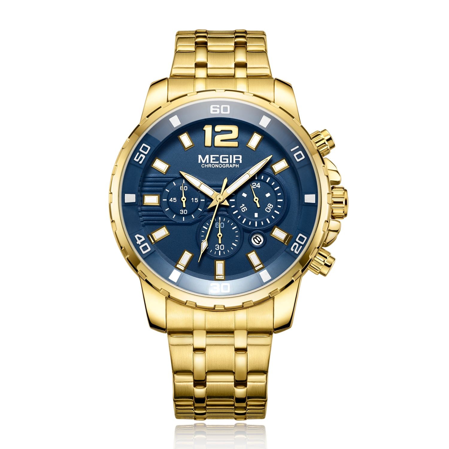 MEGIR Chronograph Quartz Men Watch Top Brand Luxury Military Wrist Watches Clock Men Relogio Masculino Business Wristwatch-6