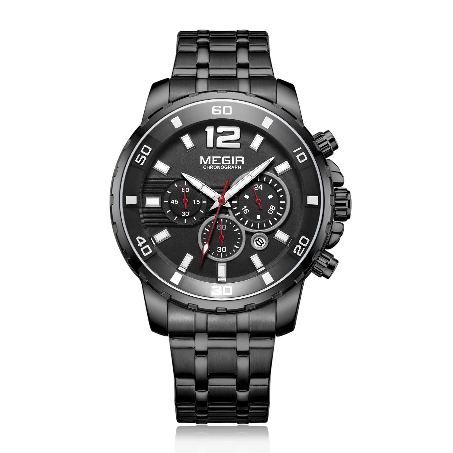 MEGIR Chronograph Quartz Men Watch Top Brand Luxury Military Wrist Watches Clock Men Relogio Masculino Business Wristwatch-9